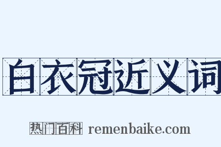白衣冠近义词是什么意思的图片
